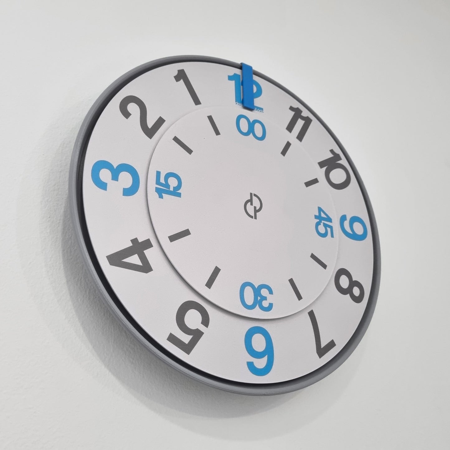 FIRST Medium Grey/Blue/BlueGrey #2 Wall Clock