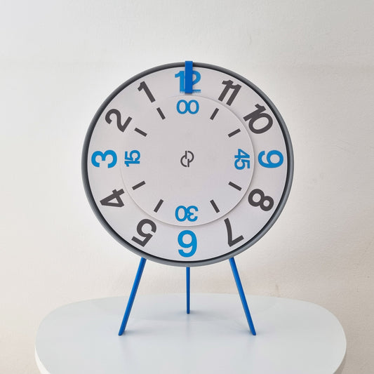 FIRST Medium Grey/Blue/BlueGrey #2 Shelf Clock