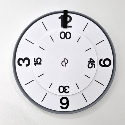 FIRST Medium Grey/Black/White #3 Wall Clock