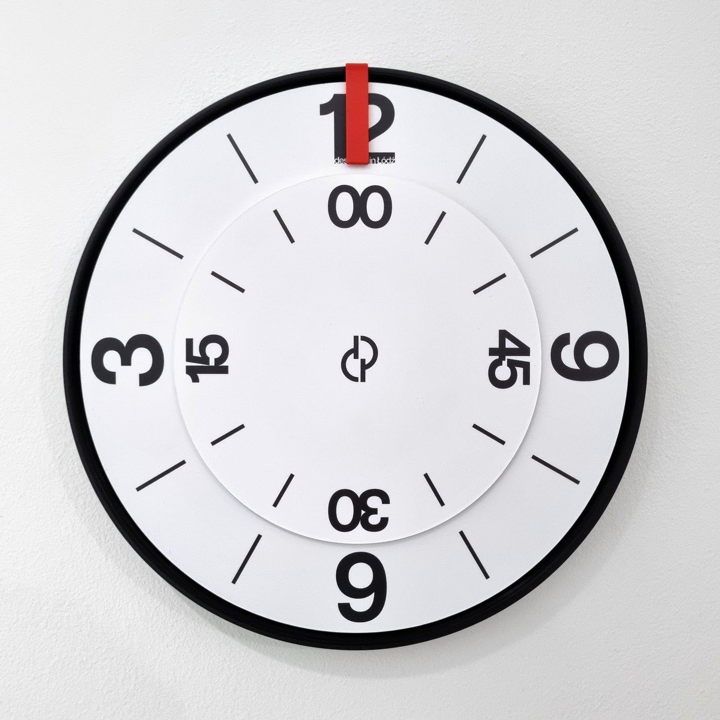 FIRST Medium Black/Red/White #3 Wall Clock