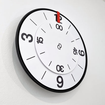 FIRST Medium Black/Red/White #3 Wall Clock