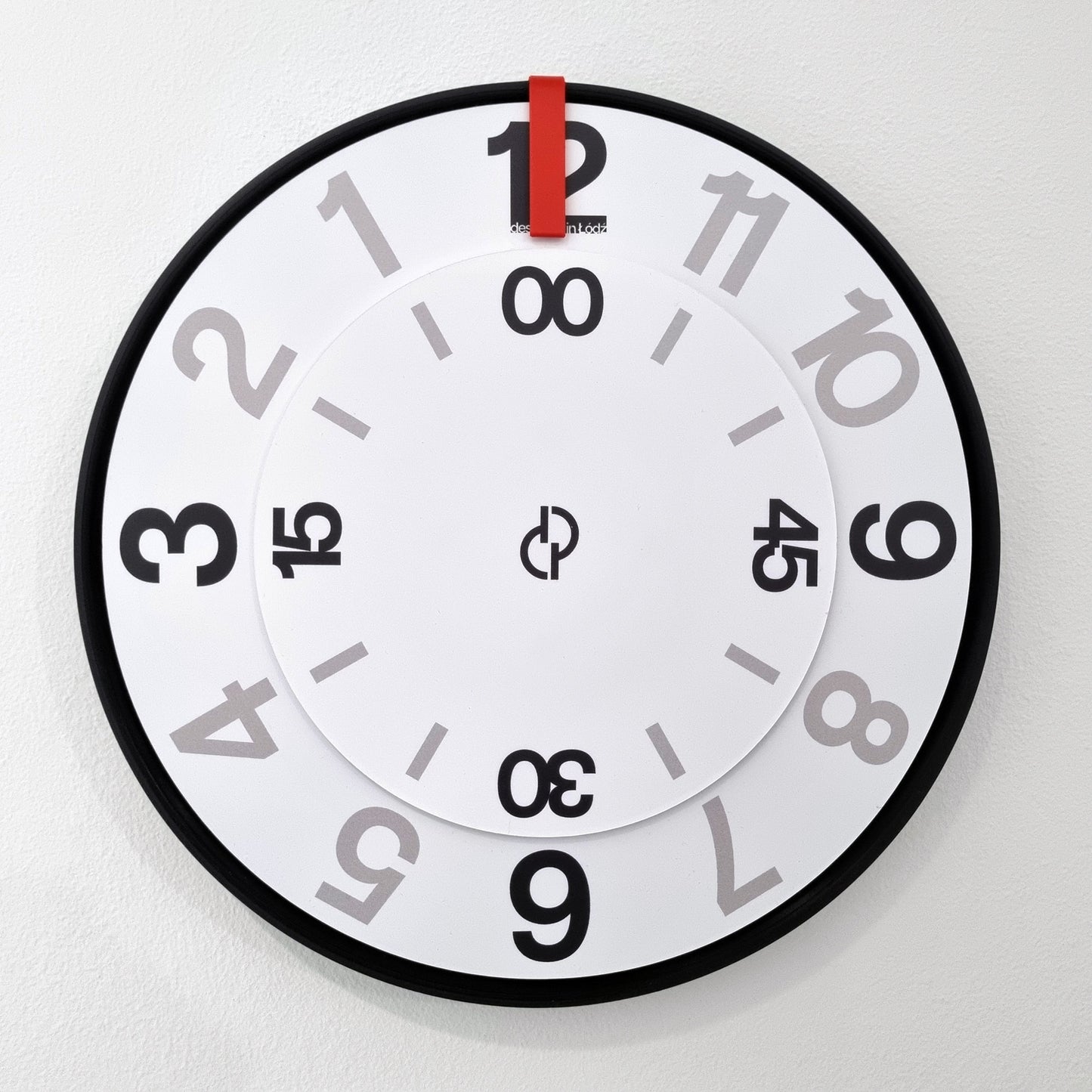 FIRST Medium Black/Red/White #2 Wall Clock