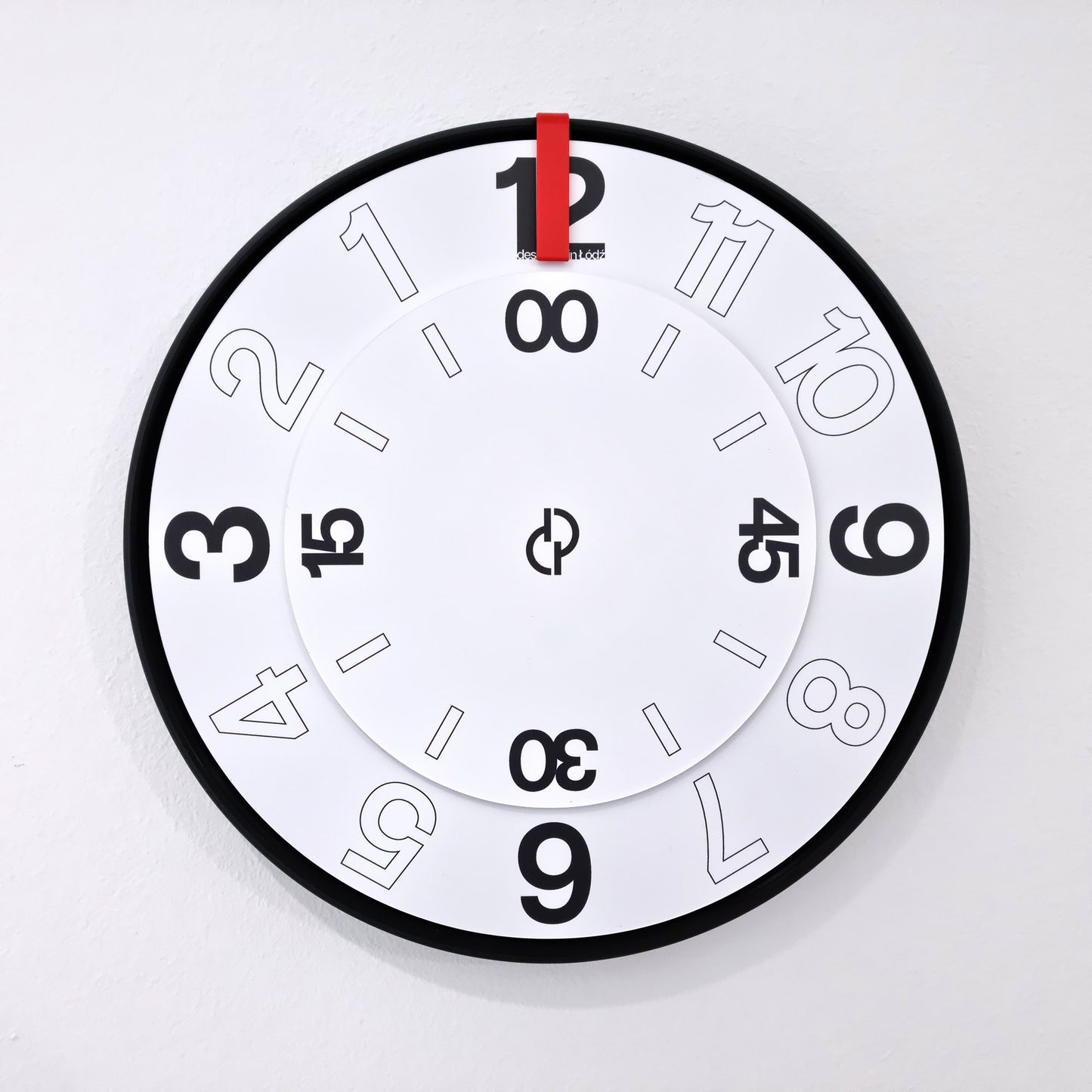 FIRST Medium Black/Red/White #4 Wall Clock