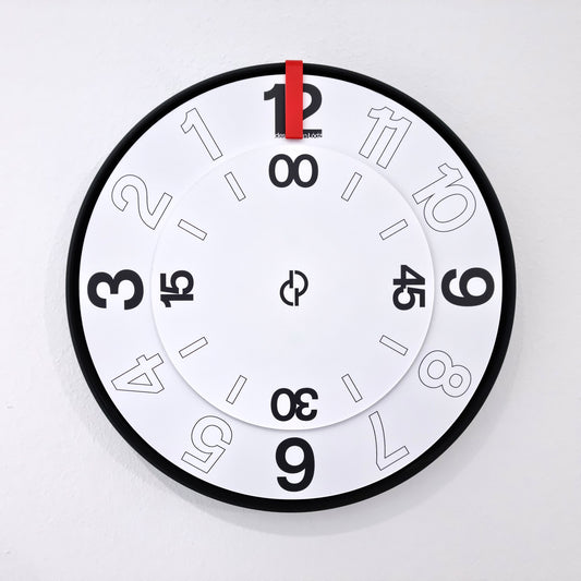 FIRST Medium Black/Red/White #4 Wall Clock