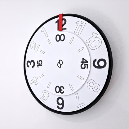 FIRST Medium Black/Red/White #4 Wall Clock