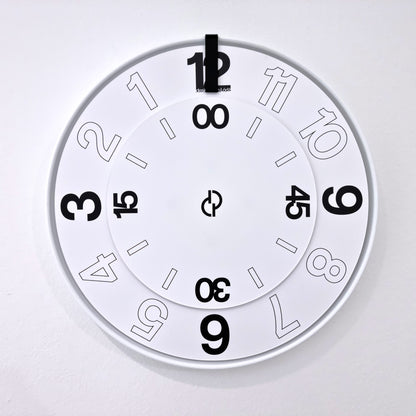 FIRST Medium White/Black/White #2 Wall Clock