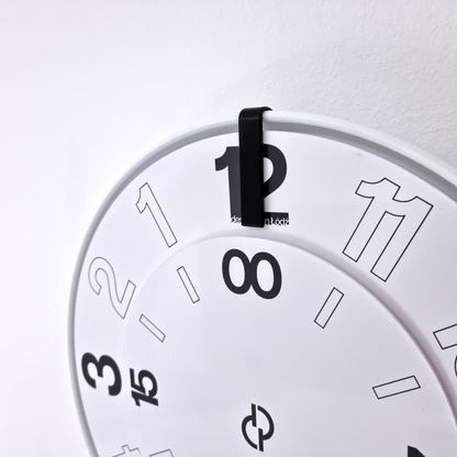 FIRST Medium White/Black/White #2 Wall Clock