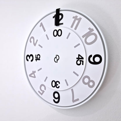 FIRST Medium White/Black/White #3 Wall Clock