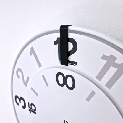 FIRST Medium White/Black/White #3 Wall Clock