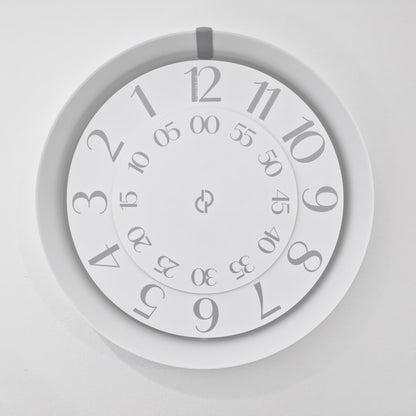 FLOW Medium White/Grey/White #2 Wall Clock