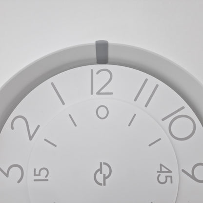 FLOW Medium White/Grey/White #3 Wall Clock