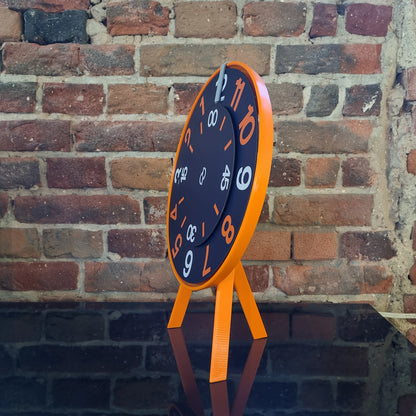 FIRST Medium Orange/Grey/DBO #2 Shelf Clock
