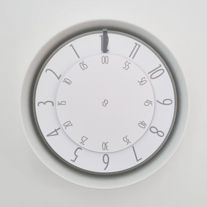 FLOW Small White/Grey/White Wall Clock