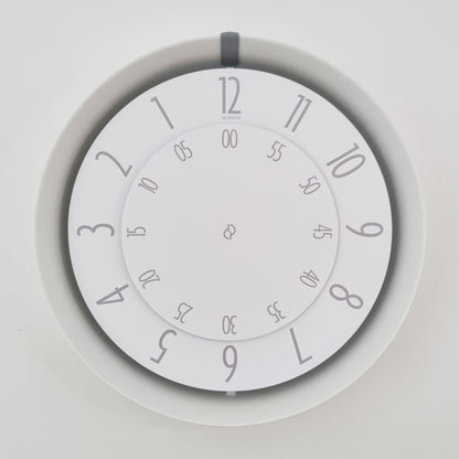 FLOW Medium White/Grey/White Wall Clock