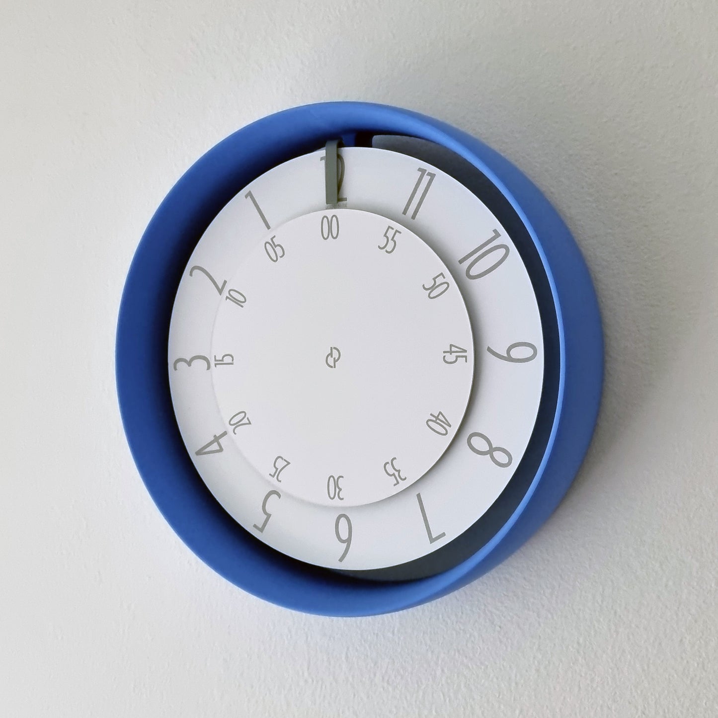 FLOW Small Blue/Grey/White Wall Clock