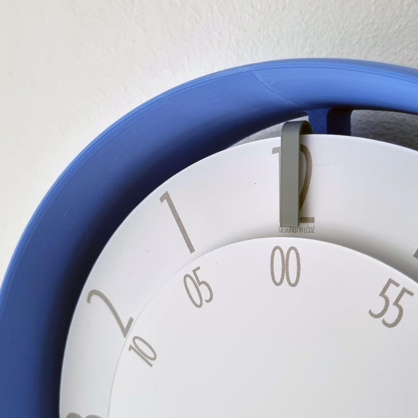 FLOW Small Blue/Grey/White Wall Clock