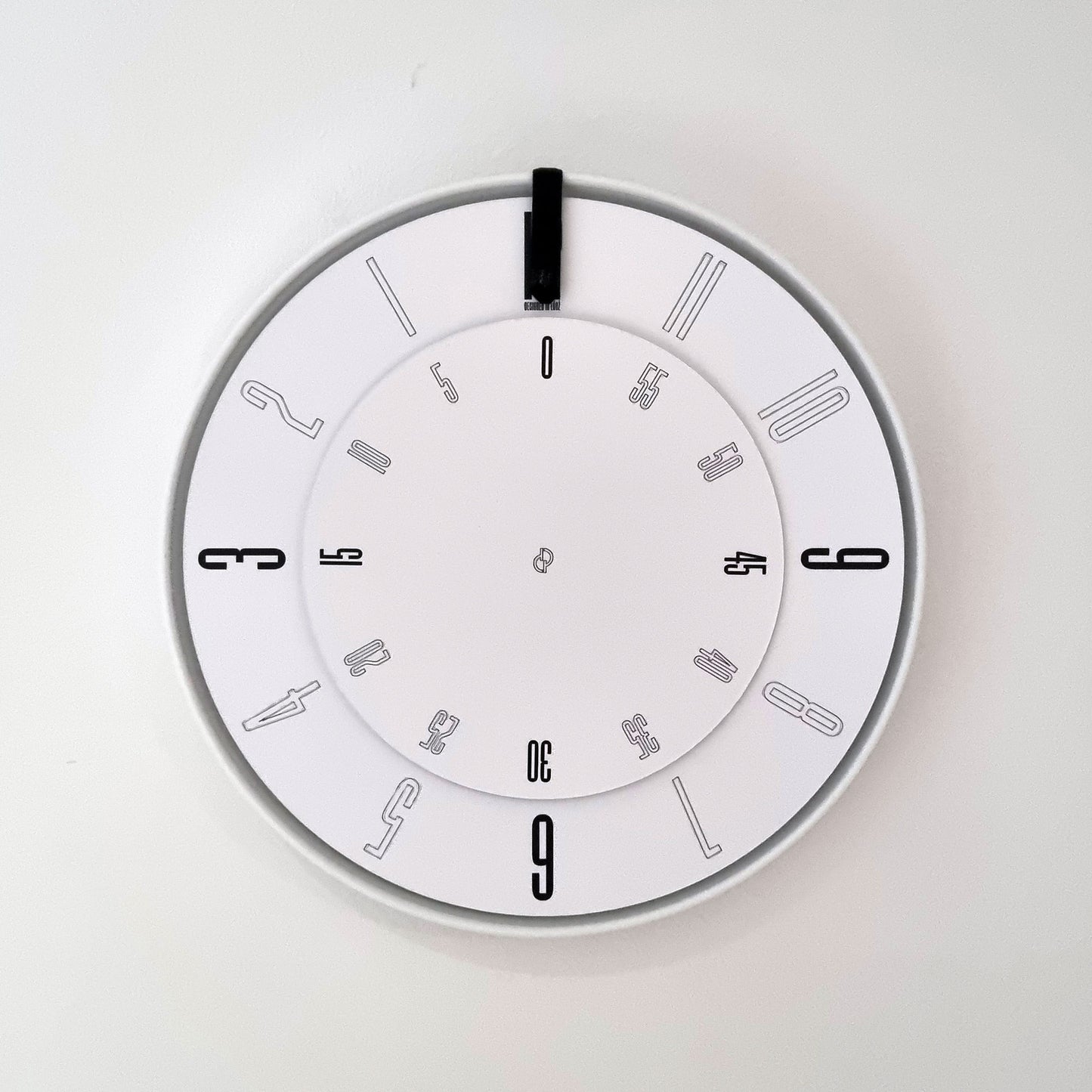 FIRST Medium White/Black/White Wall Clock