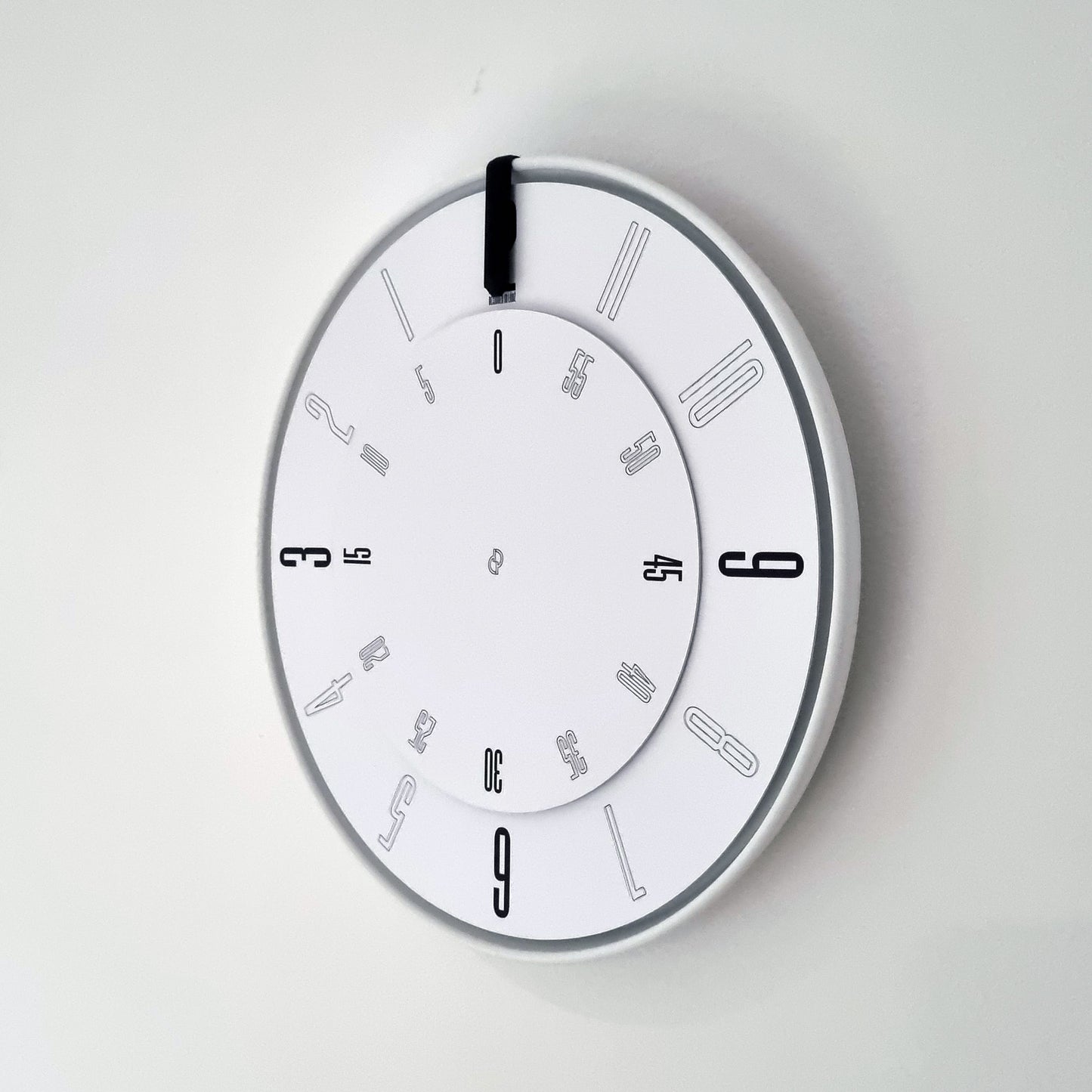 FIRST Medium White/Black/White Wall Clock