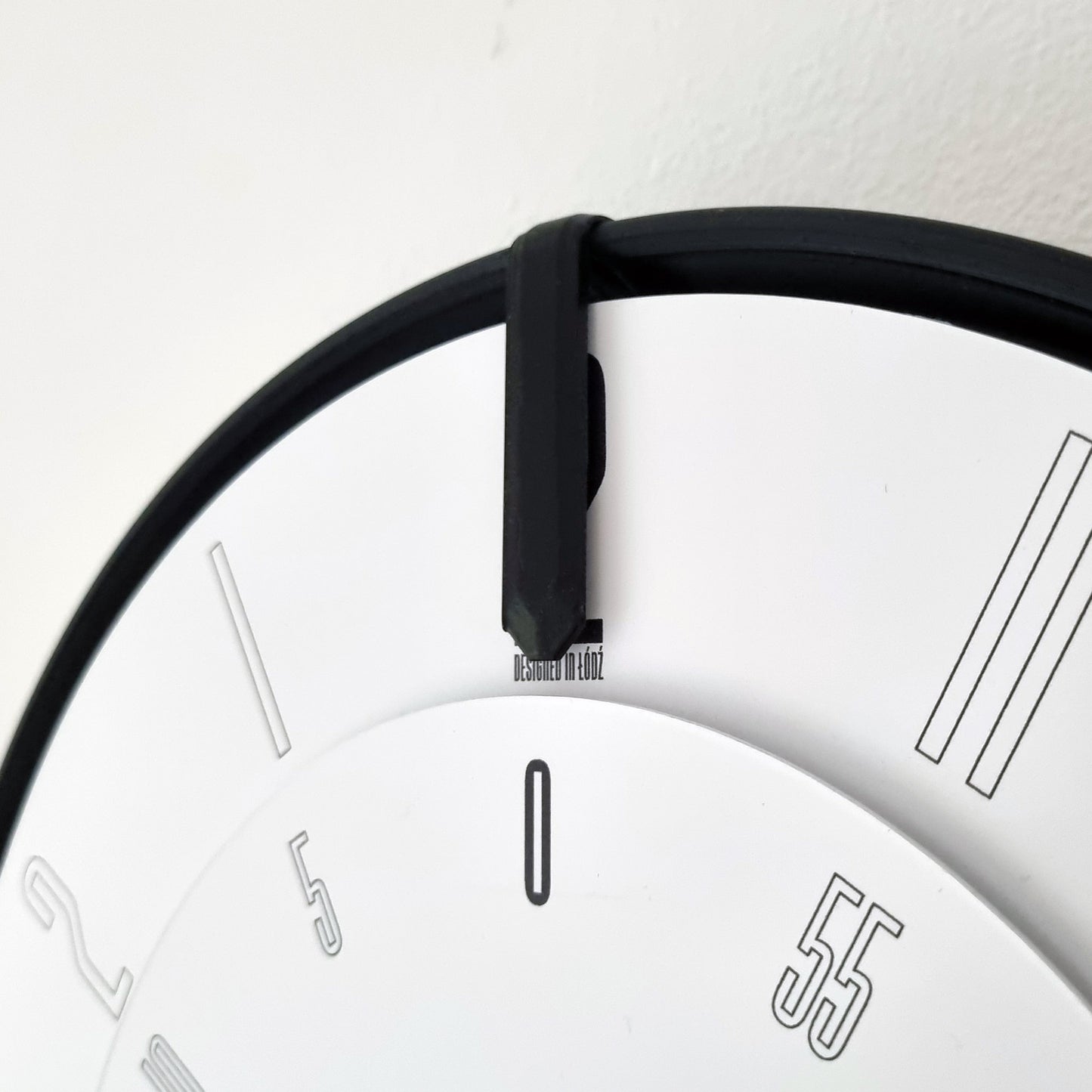 FIRST Medium Black/Black/White Wall Clock