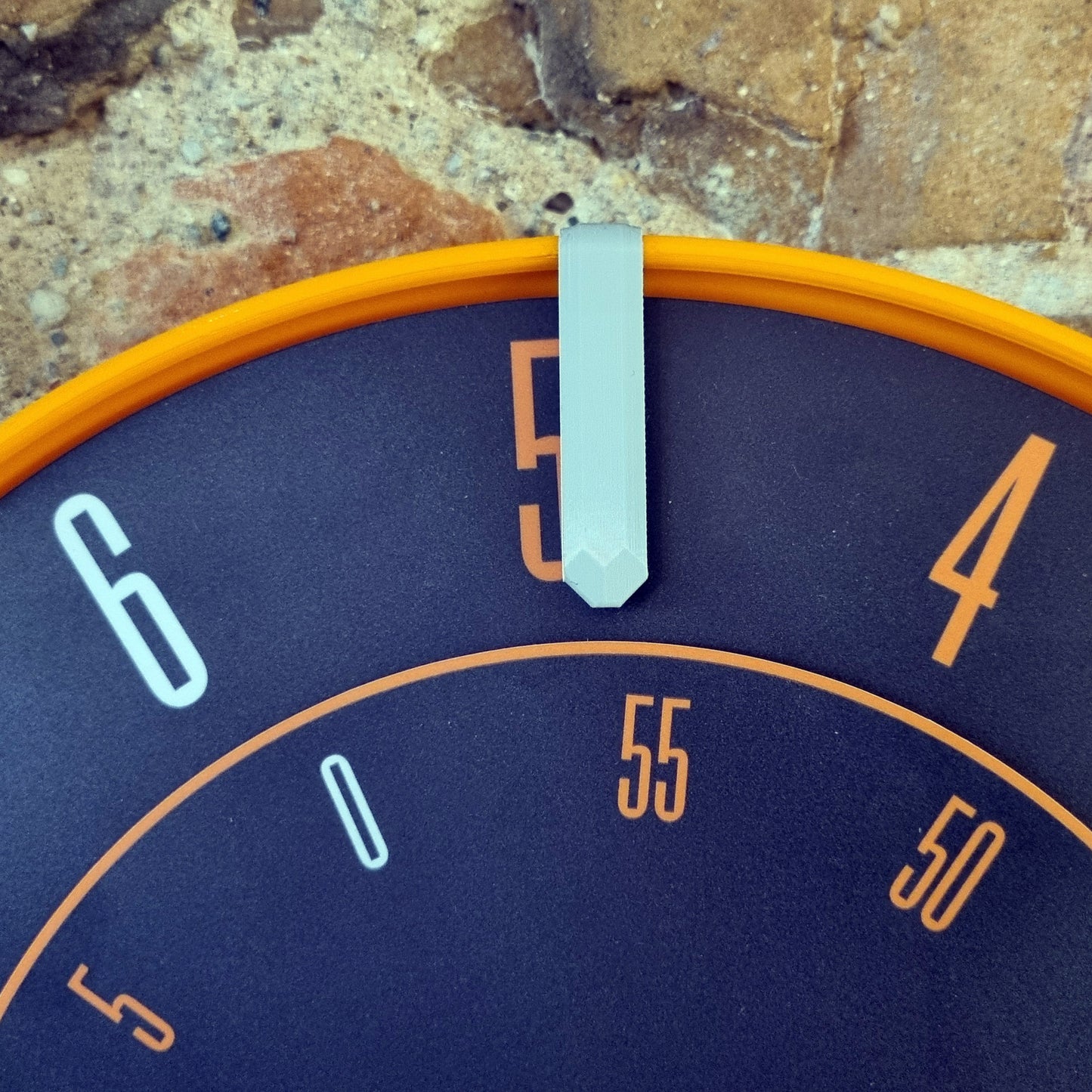 FIRST Medium Orange/Grey/DBO Wall Clock