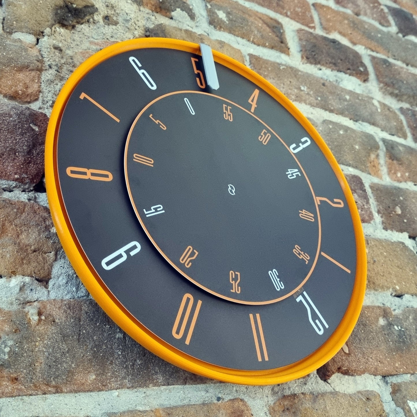 FIRST Medium Orange/Grey/DBO Wall Clock