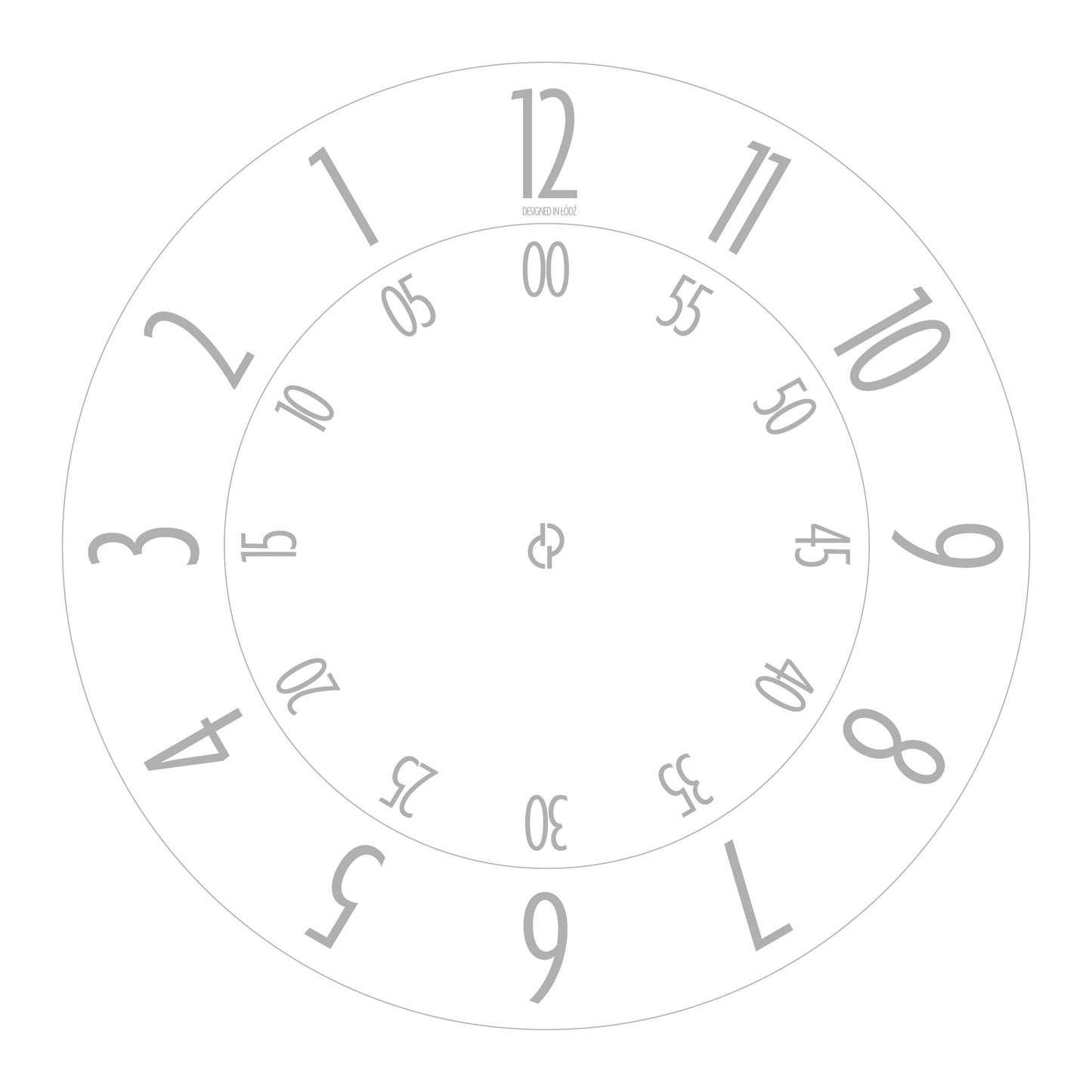 FLOW clock faces size: M